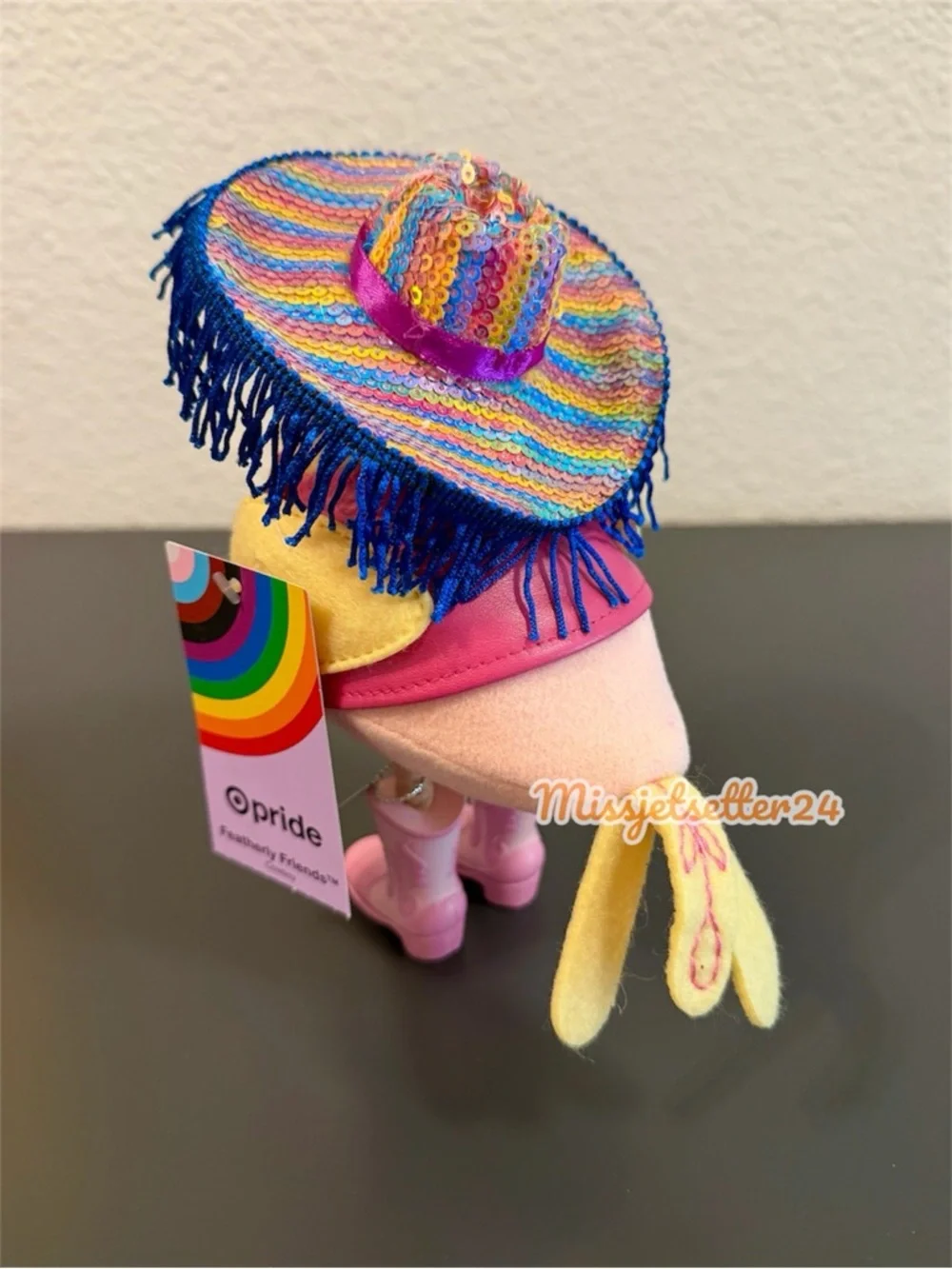 Target Featherly Friends PRIDE Chappell Roan Cowgirl Bird New Western Rainbow